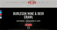 Desktop Screenshot of burlesonwinecrawl.com