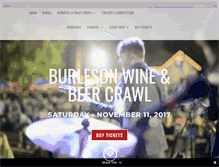 Tablet Screenshot of burlesonwinecrawl.com